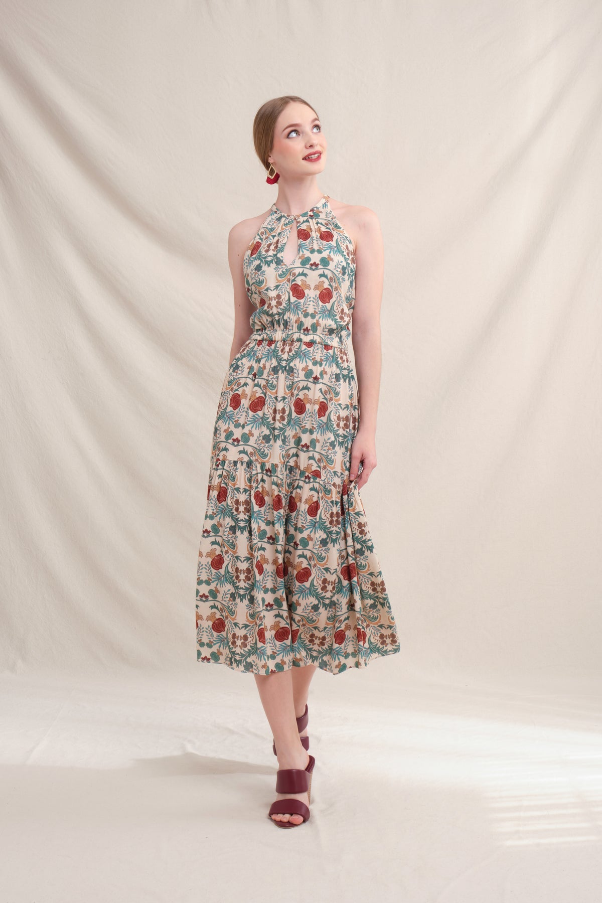 JOSIE Dress in Beige Delima