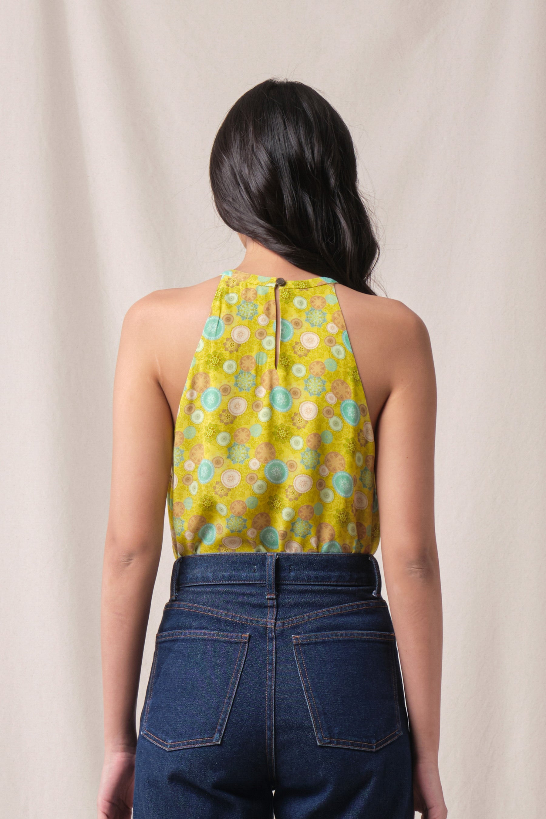 JULES Top in Green Tedung