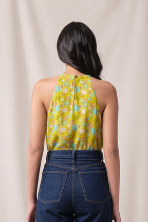 JULES Top in Green Tedung