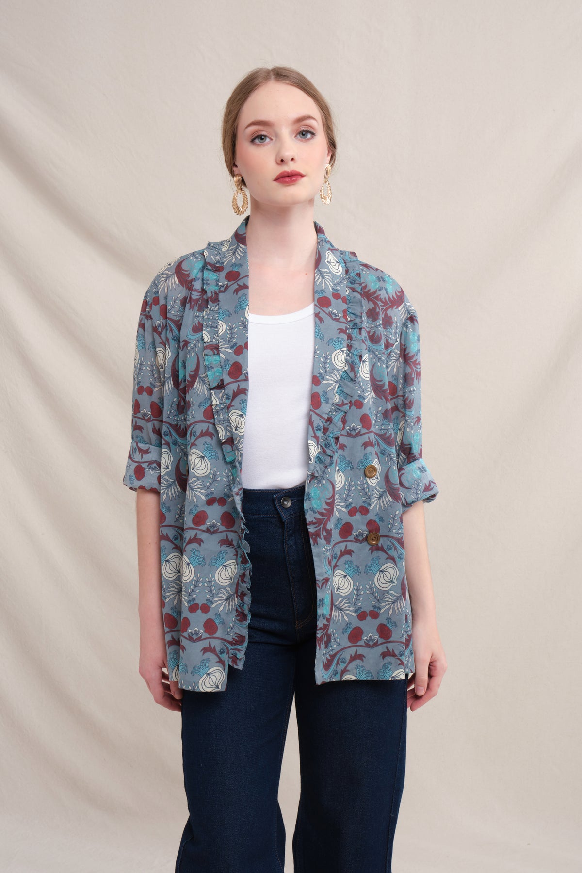 JULIA Outer in Gray Delima
