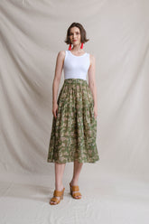 KAI Skirt in Green Pepaya