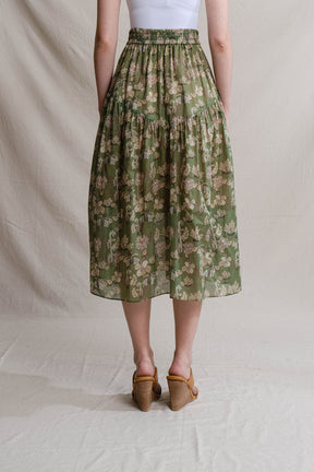 KAI Skirt in Green Pepaya