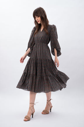 KAIA Dress in Kilau Black