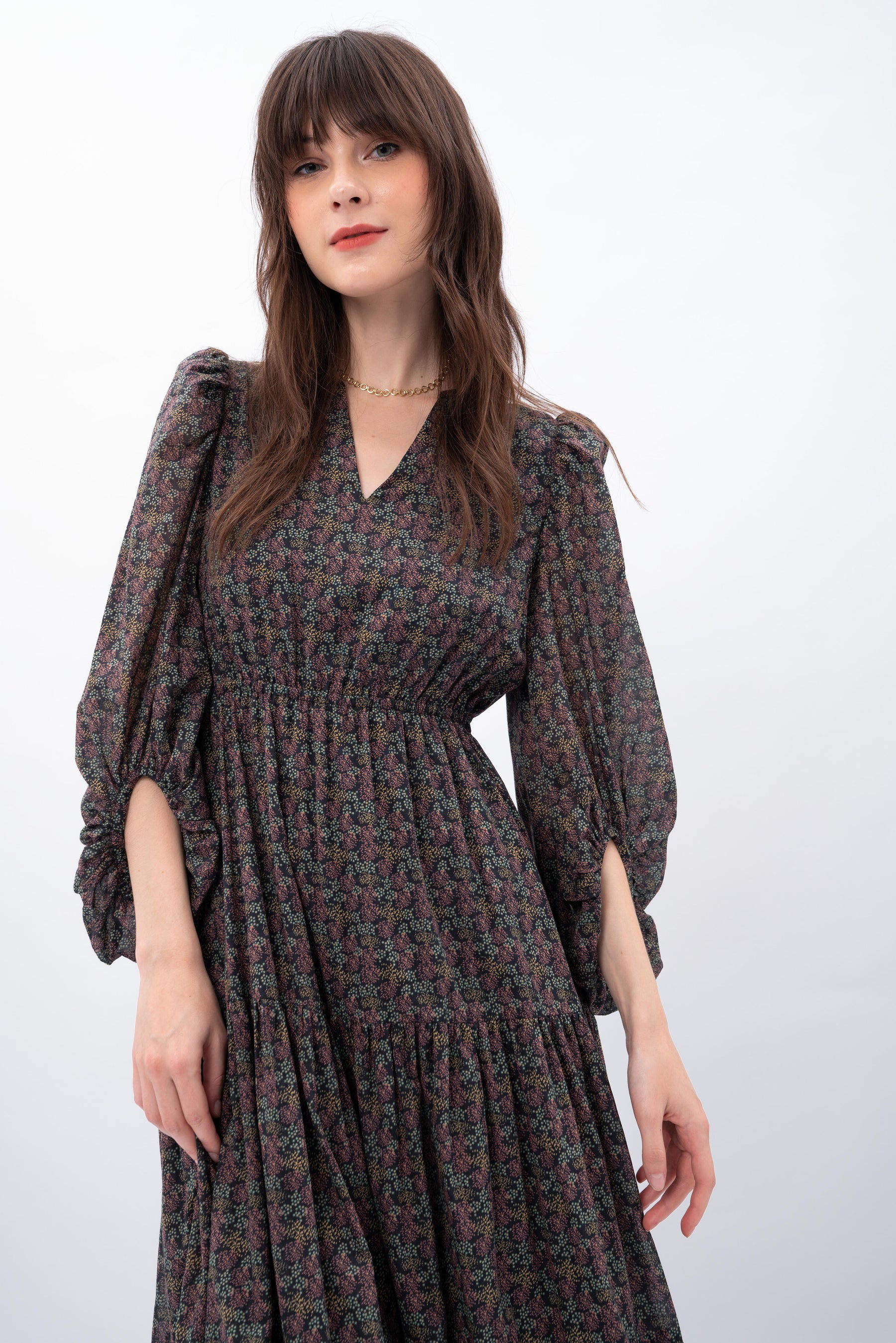 KAIA Dress in Kilau Black