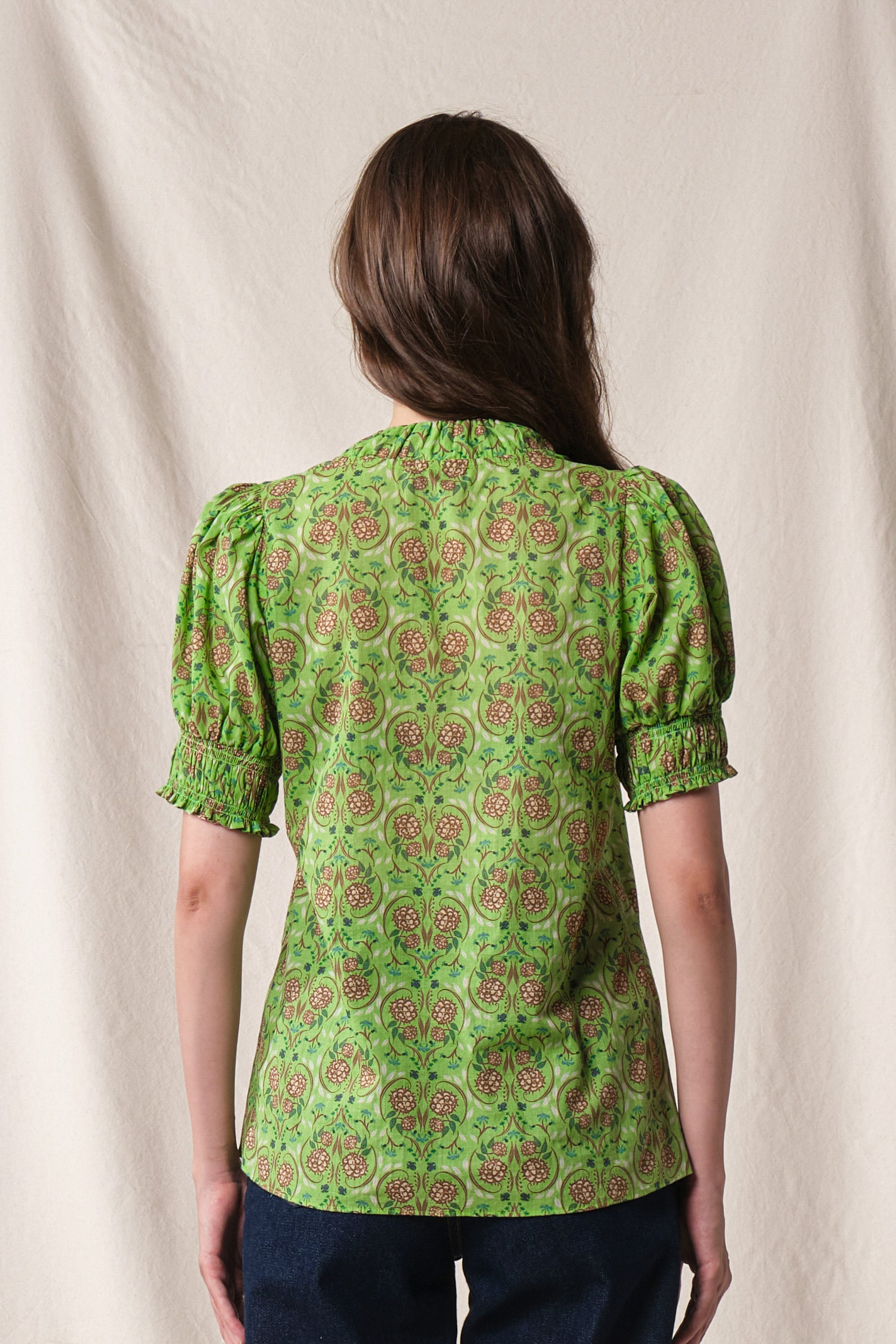 KALA Top in Green Rosea