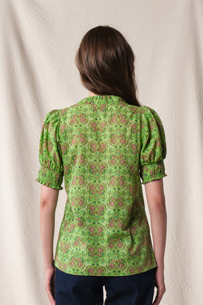 KALA Top in Green Rosea