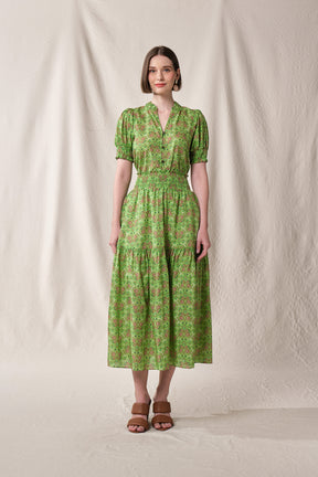 KALA Top in Green Rosea