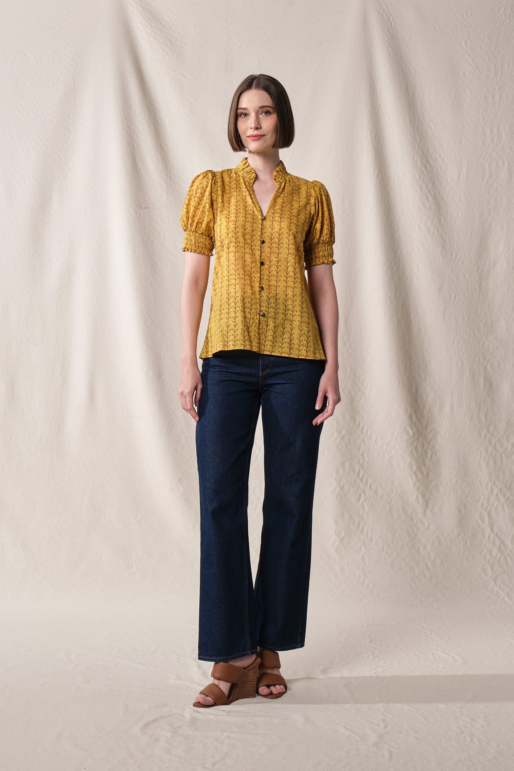 KALA Top in Yellow Tebu