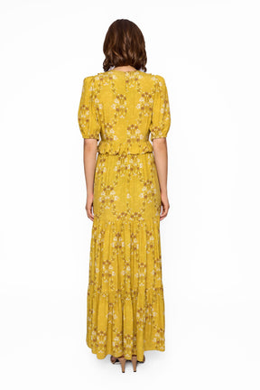 KALEA Dress in Yellow Bunga