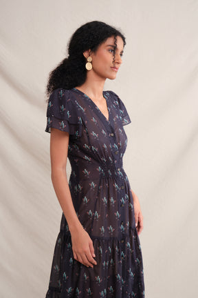 KANA Dress in Black Murai