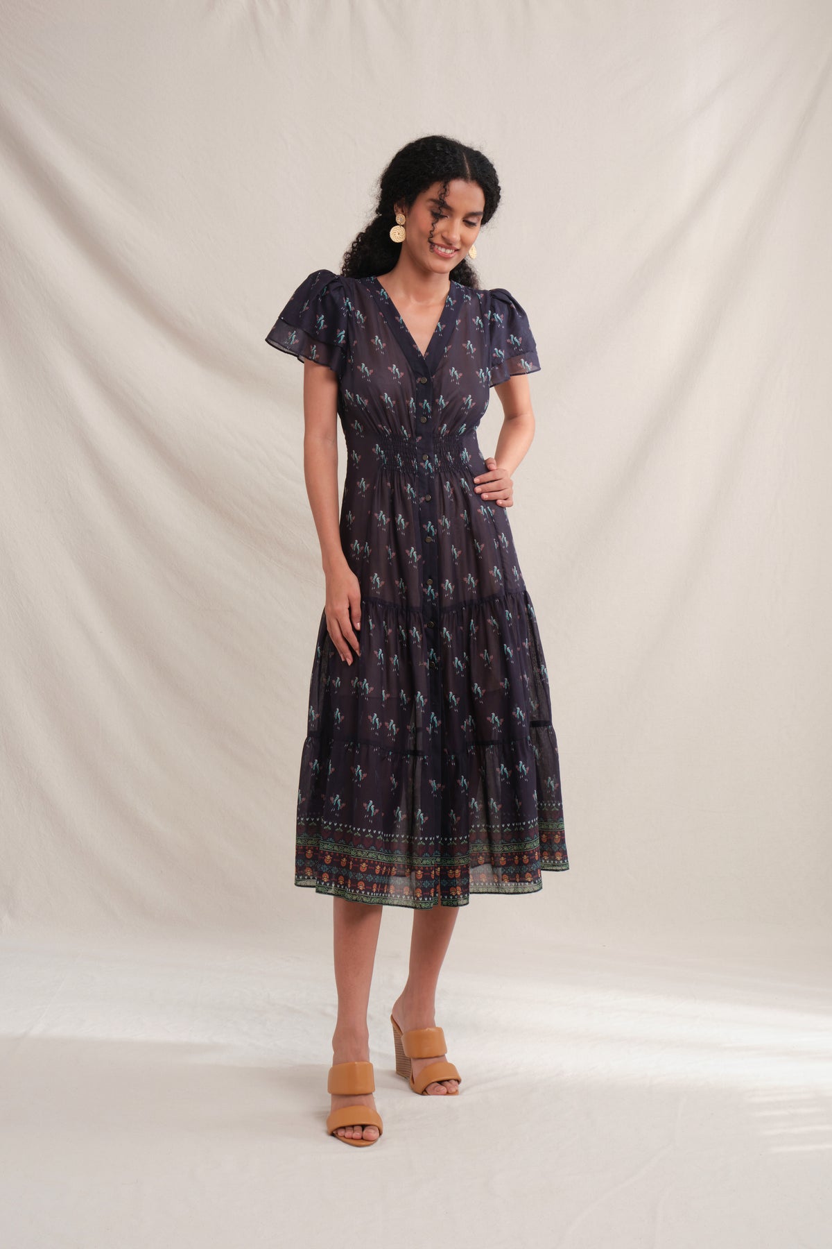 KANA Dress in Black Murai