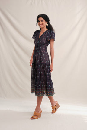 KANA Dress in Black Murai
