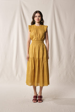 KAREN Top in Yellow Tebu