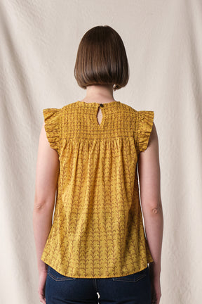 KAREN Top in Yellow Tebu