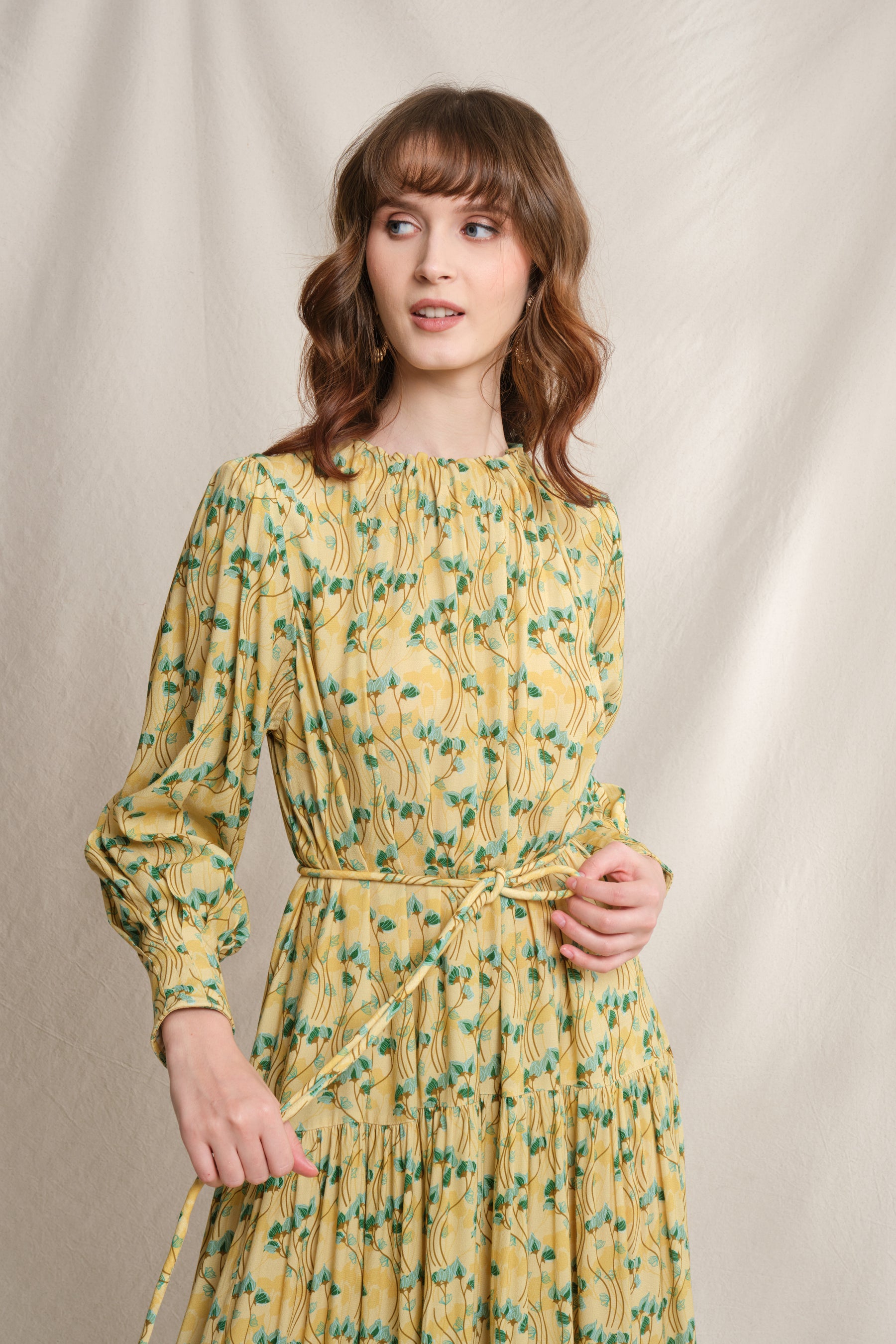 KESSY Dress in Yellow Cassia