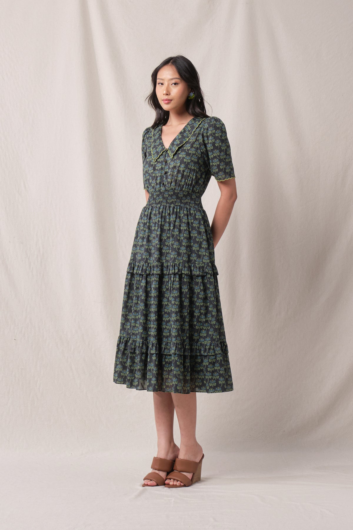 KEYSHA Dress in Black Melati