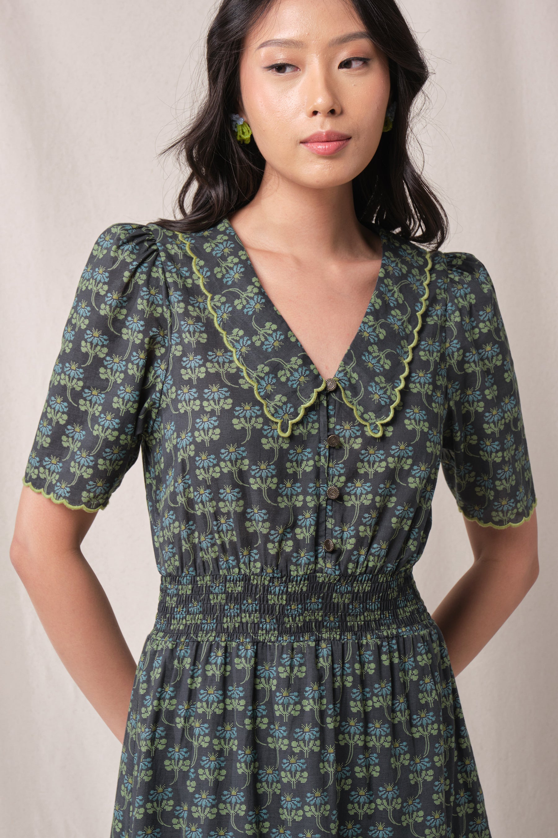 KEYSHA Dress in Black Melati