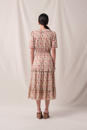 KEYSHA Dress in Beige Manggis