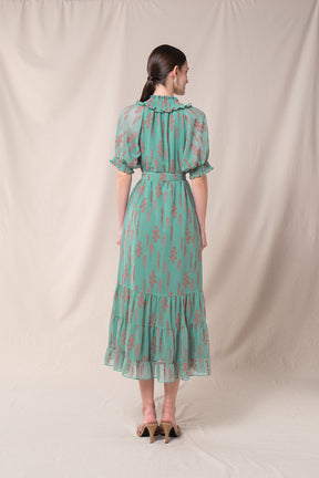 KIANA Dress in Blue Tulu