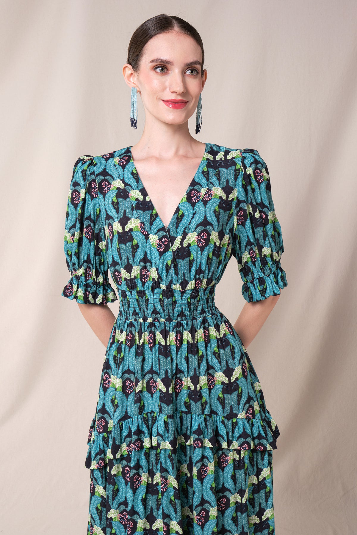 KIMY Dress in Blue Bagu