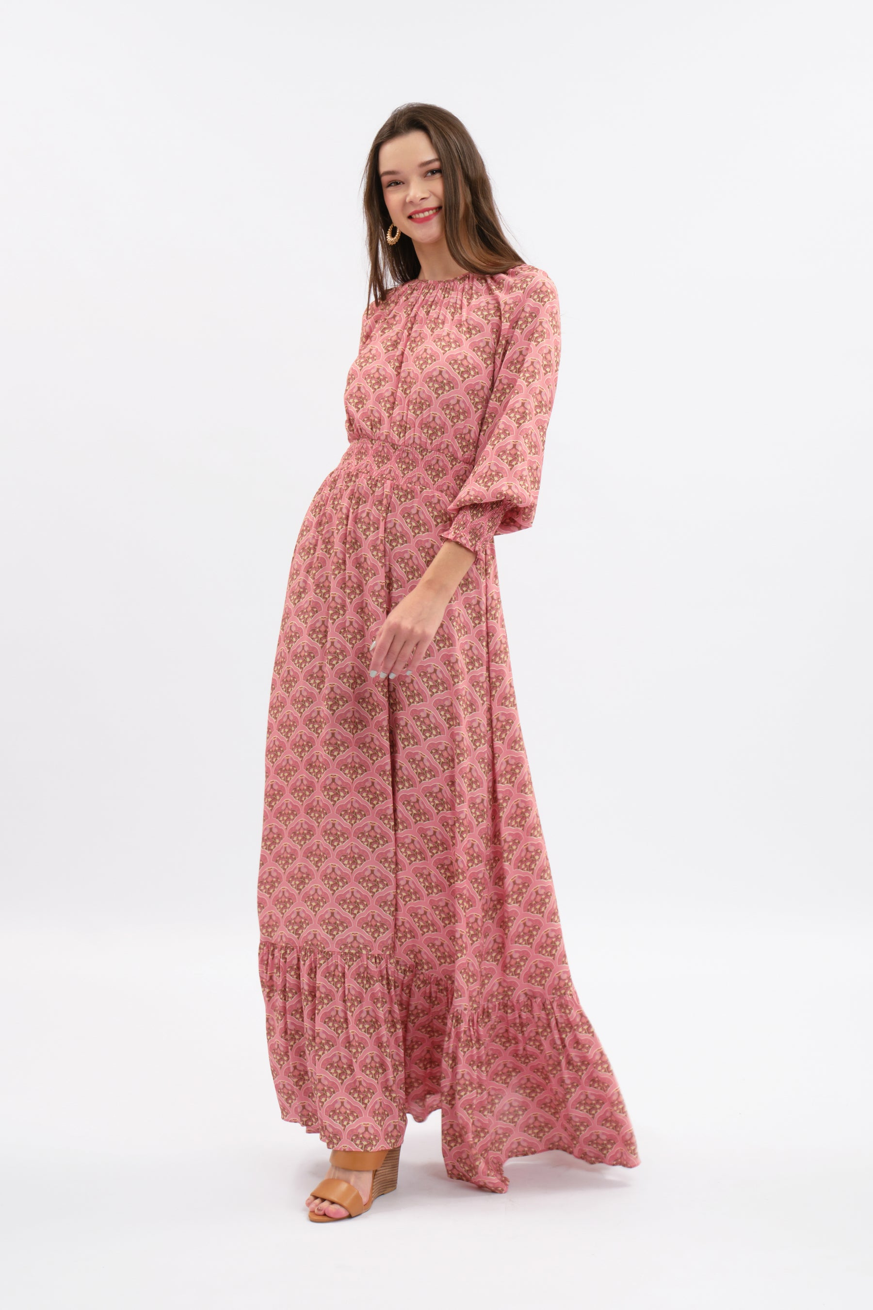 KINTAN Dress in Pink Kubah