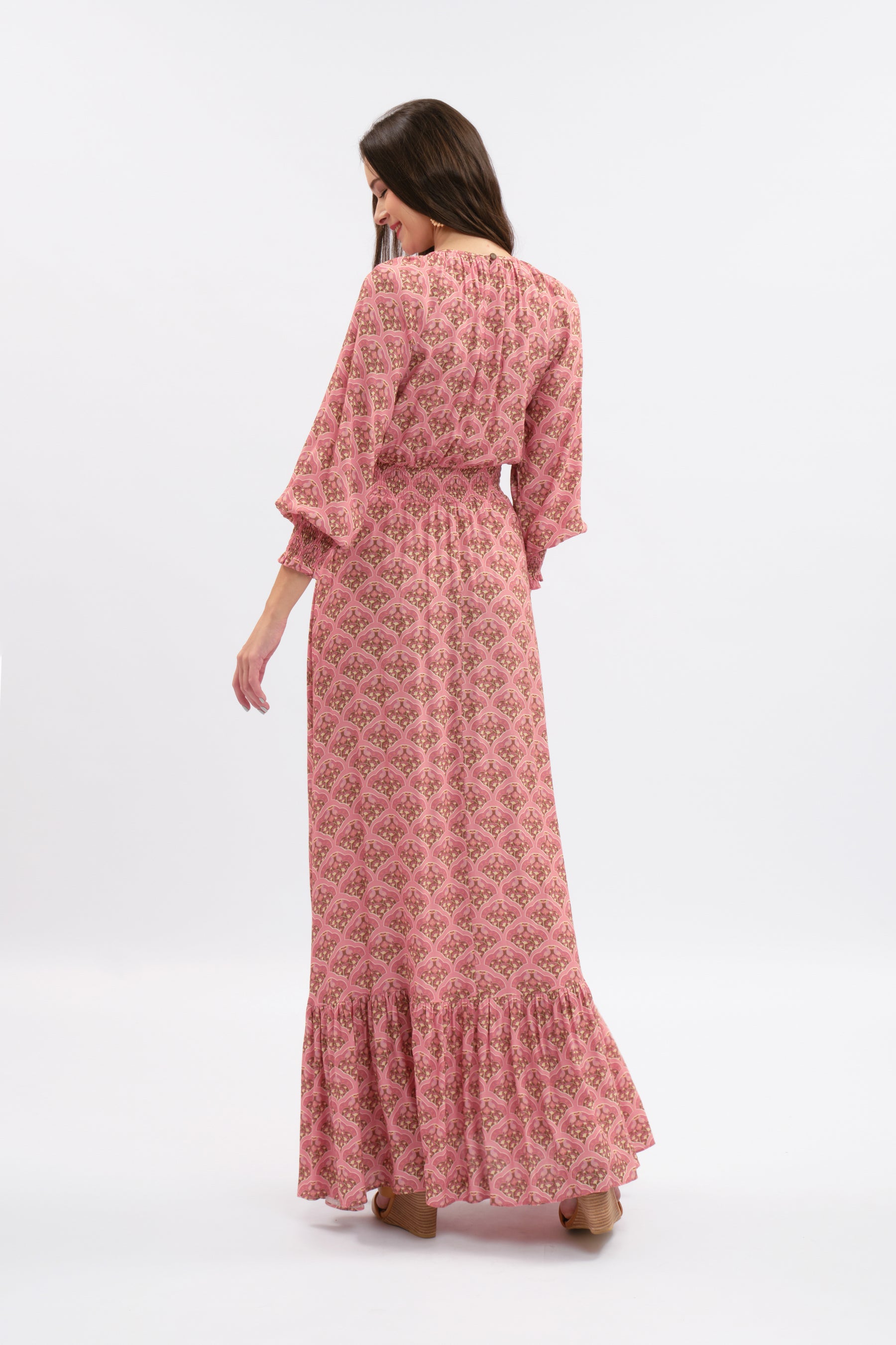 KINTAN Dress in Pink Kubah