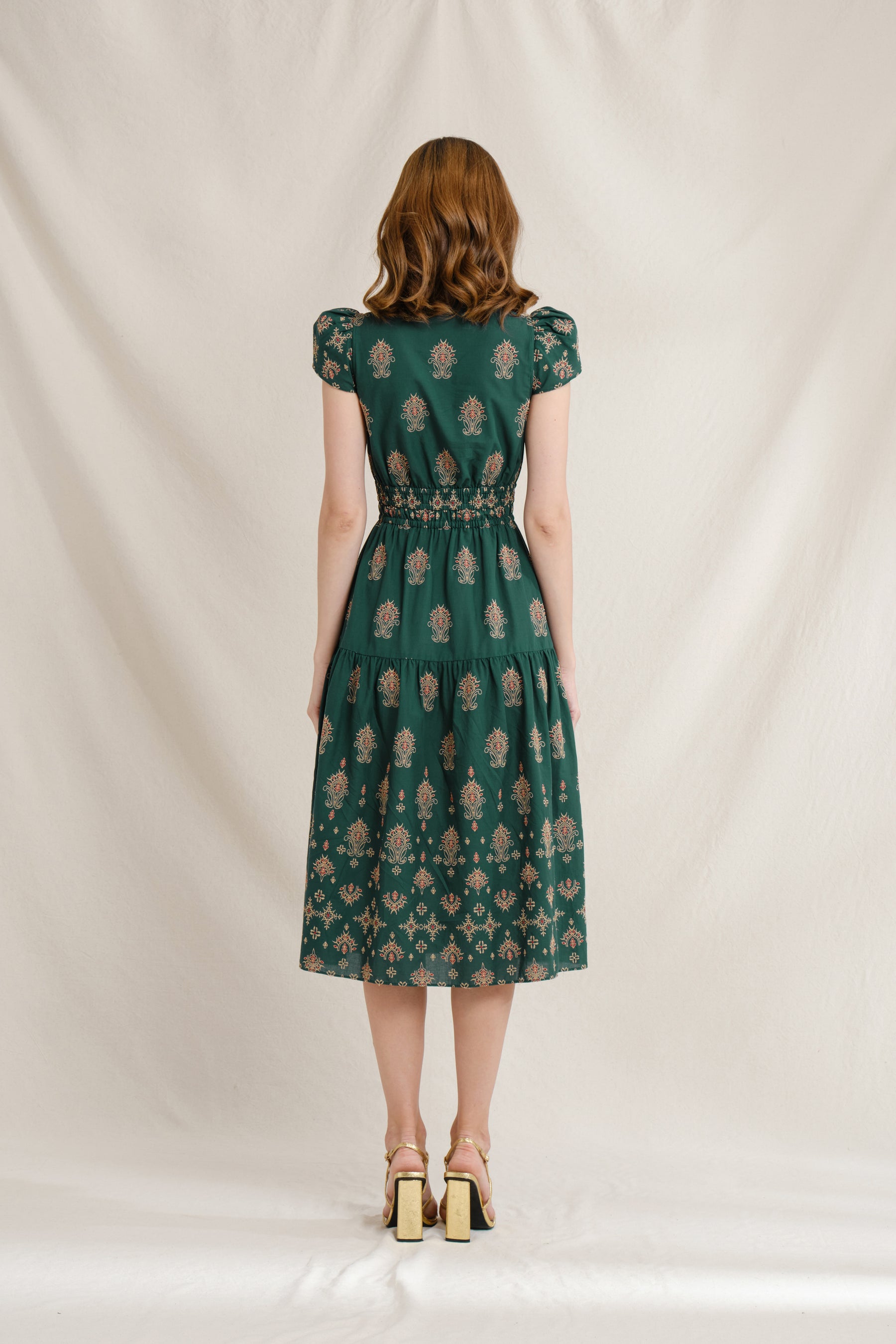 KIRA Dress in Green Mamuli