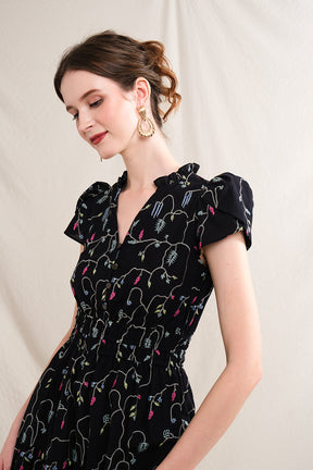 KIRA Dress in Black Lada