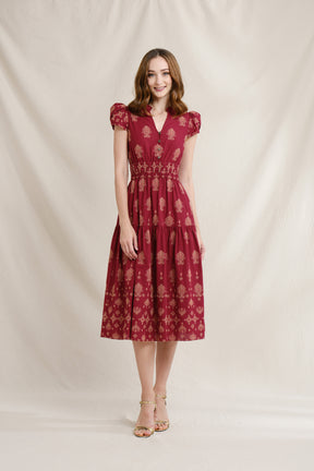 KIRA Dress in Red Mamuli