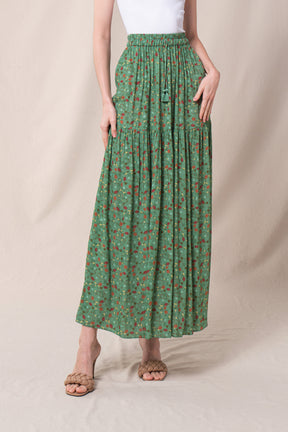 LANY Skirt in Green Kelana