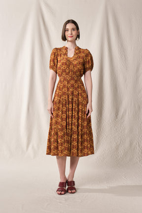 LAUREL Dress in Bronze Rosea