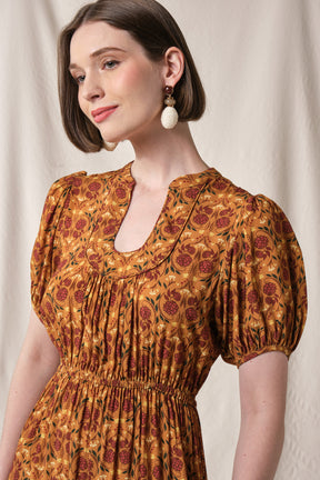 LAUREL Dress in Bronze Rosea