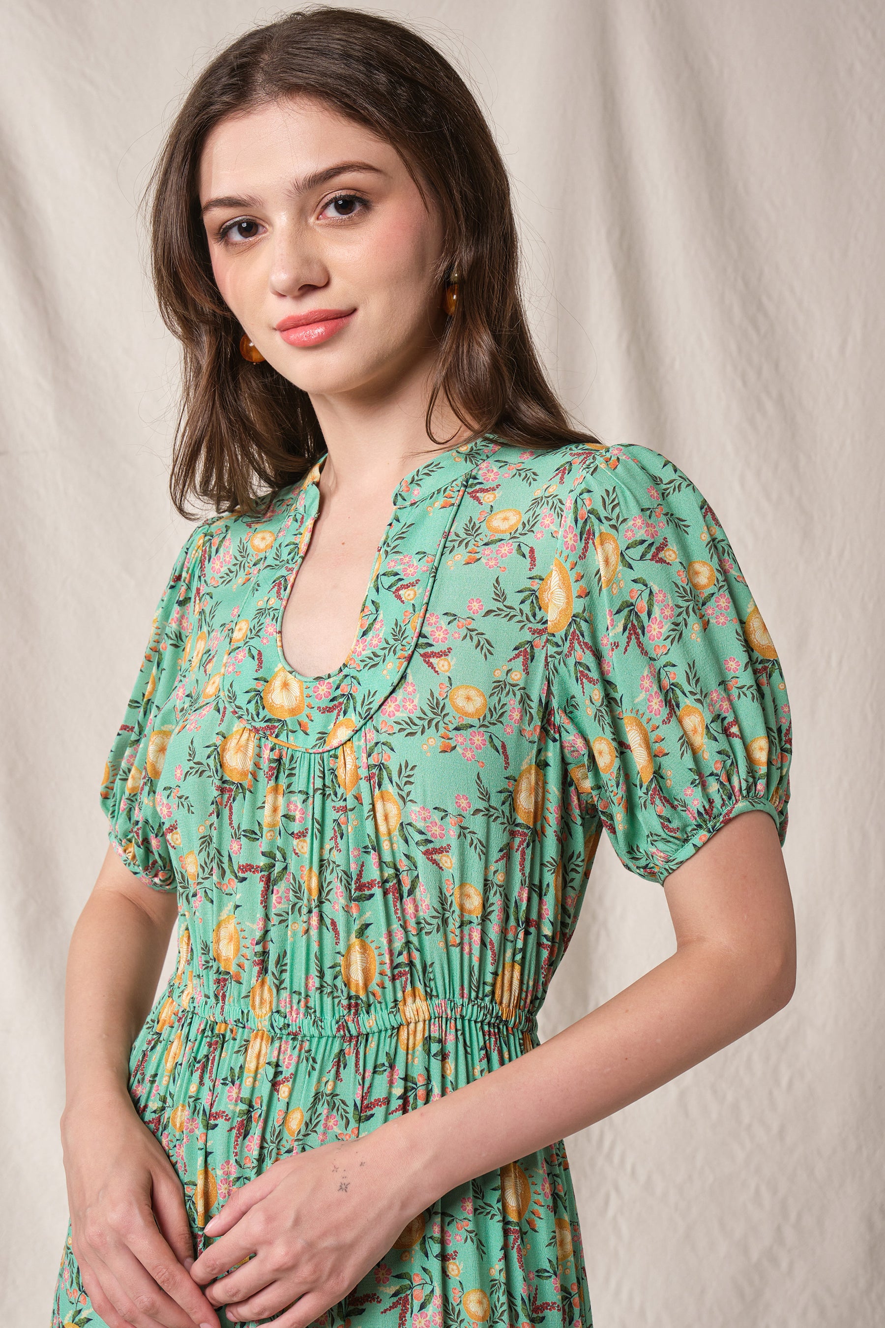 LAUREL Dress in Mint Carica