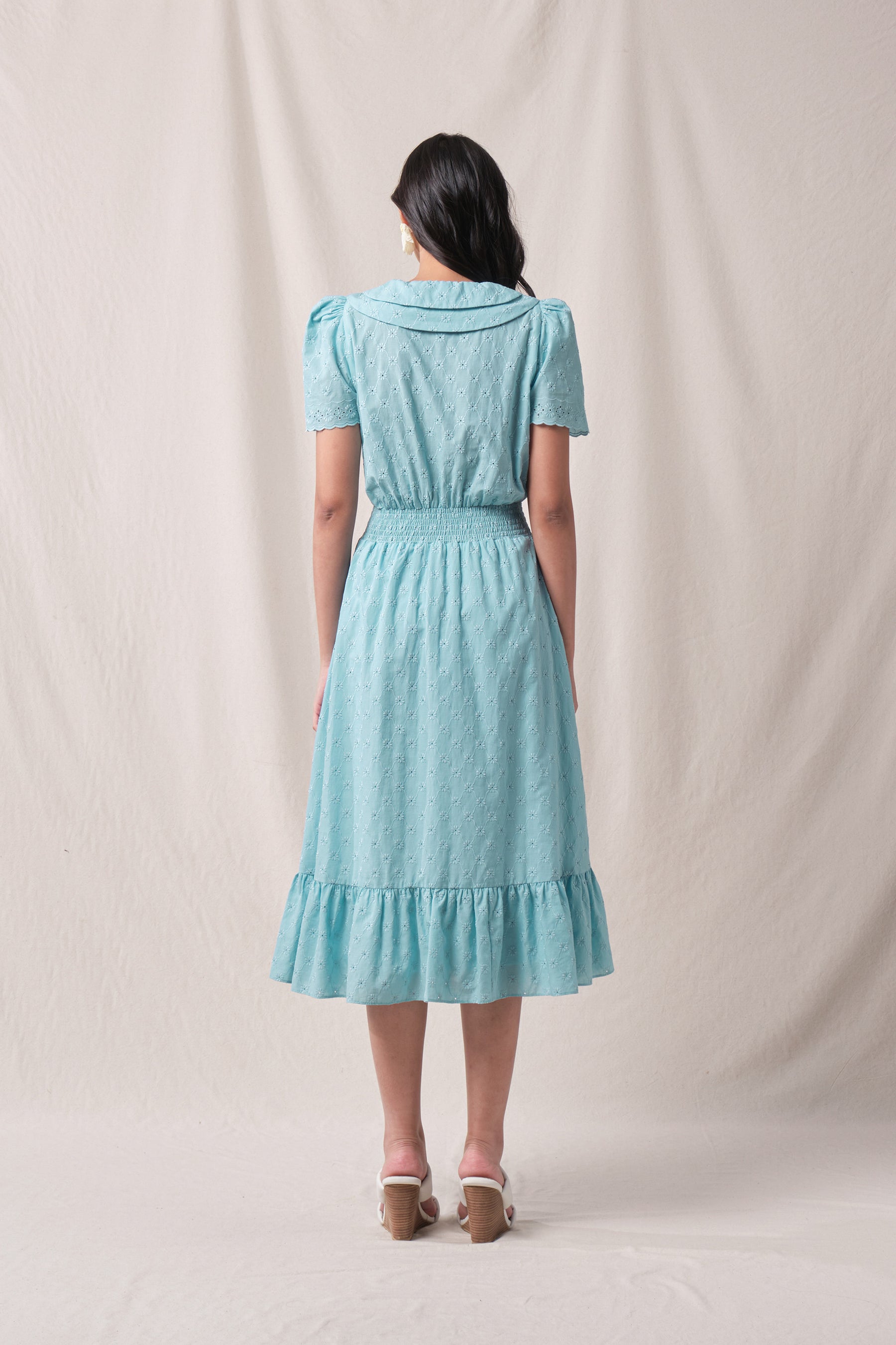 LEIRA Dress in Blue Kamen