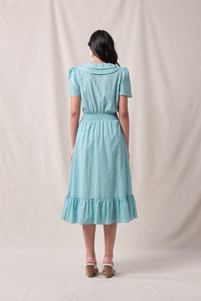 LEIRA Dress in Blue Kamen