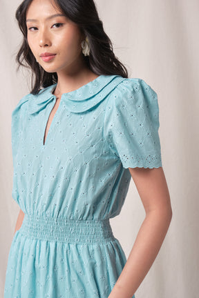 LEIRA Dress in Blue Kamen