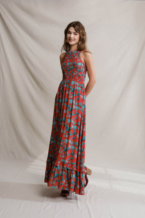 LILY Dress in Red Pepaya