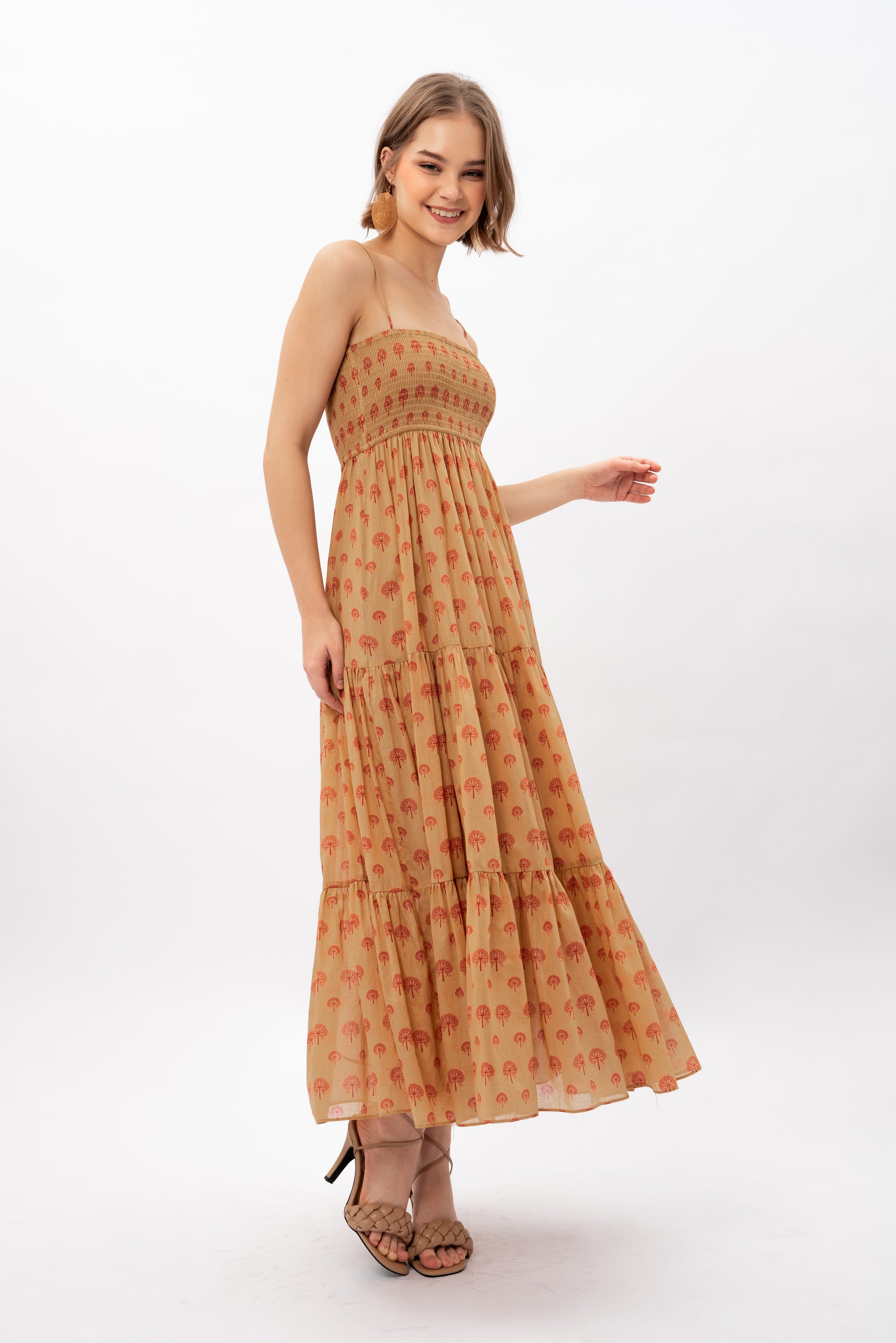 LULU Dress in Banyan Gold