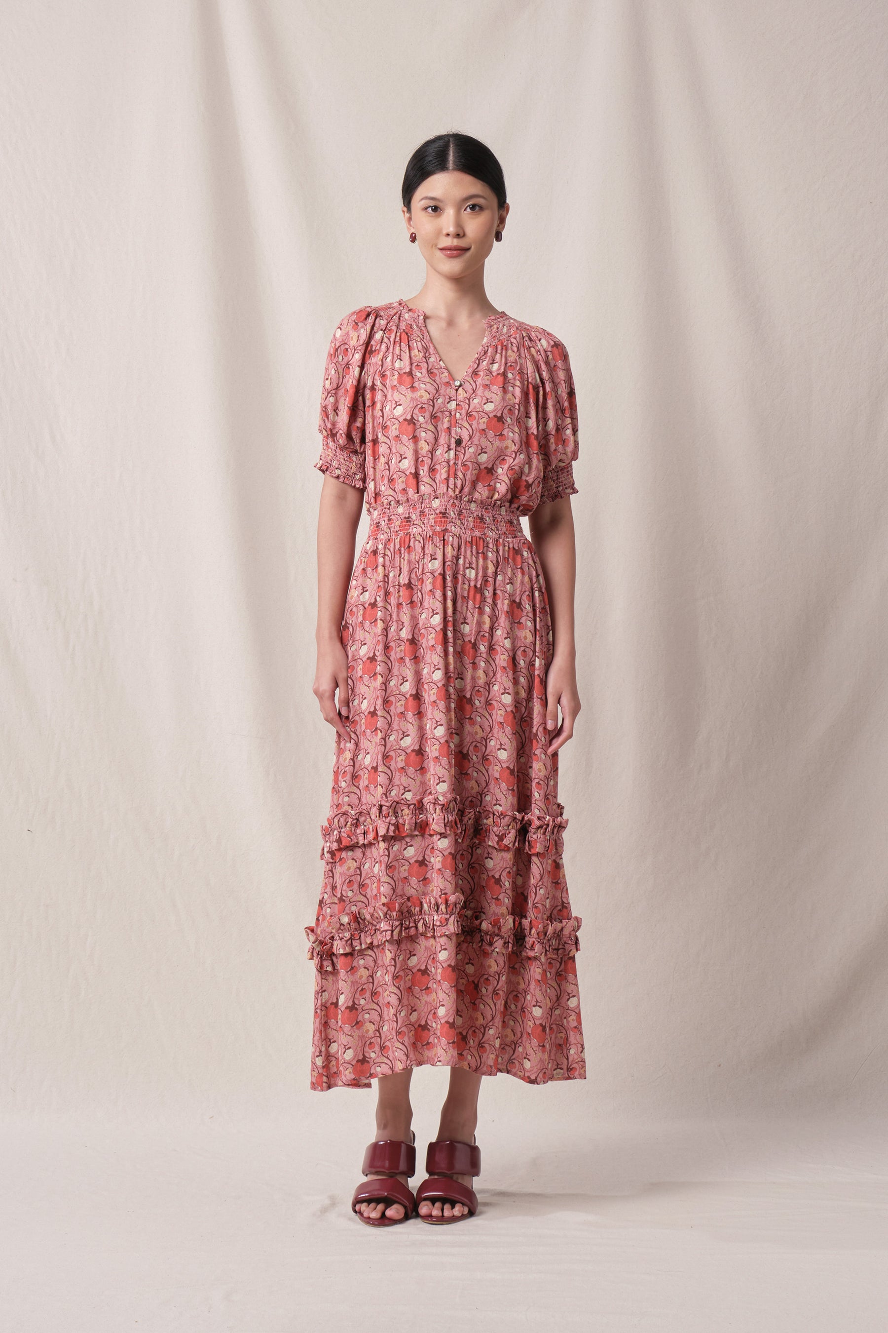 BUNDLING: Maddy Top in Pink Manggis and Taylor Skirt in Pink Manggis