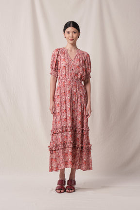 BUNDLING: Maddy Top in Pink Manggis and Taylor Skirt in Pink Manggis