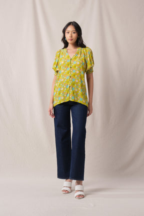 MADDY Top in Green Tedung