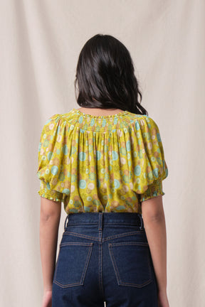 MADDY Top in Green Tedung