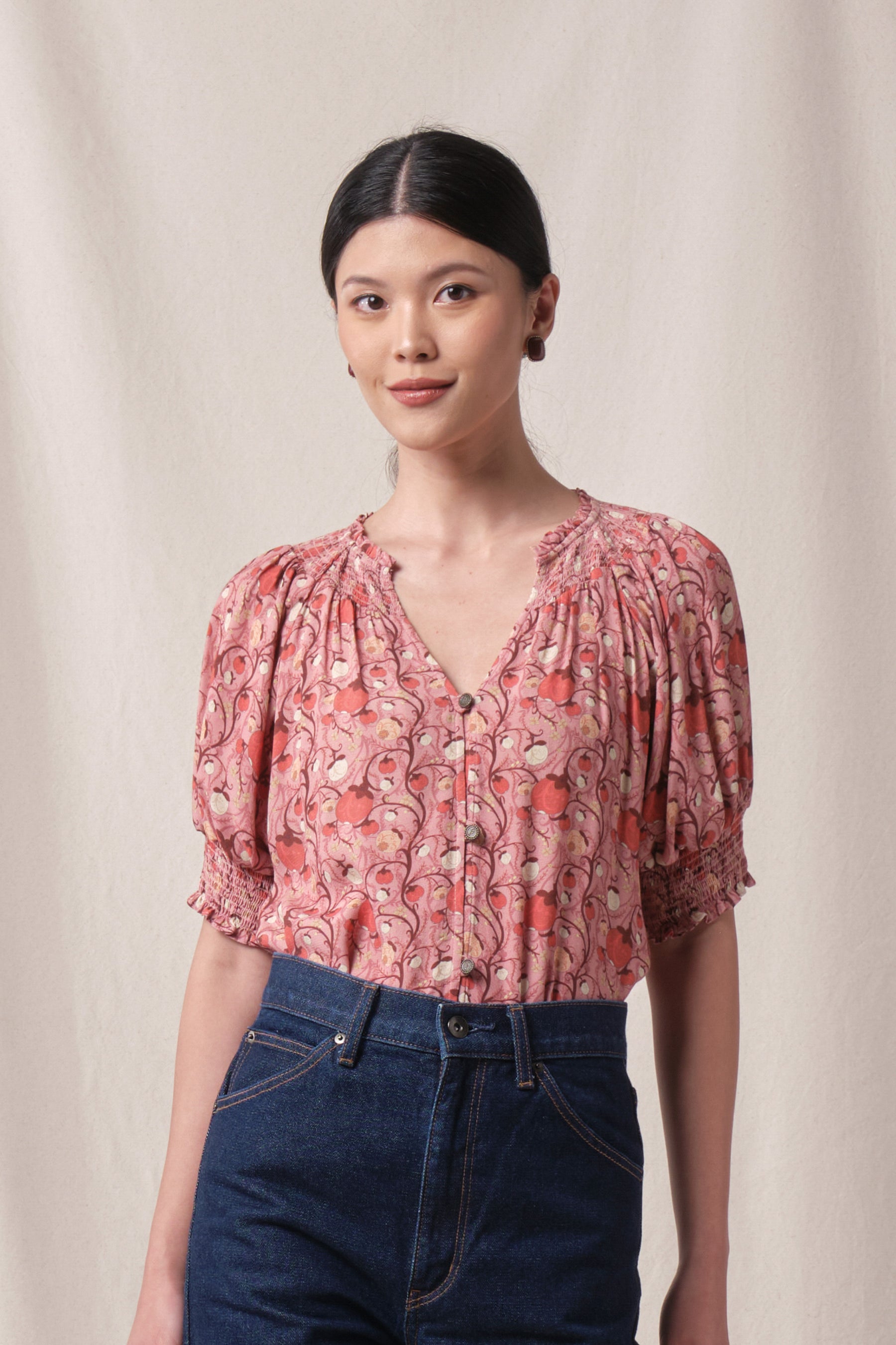 MADDY Top in Pink Manggis