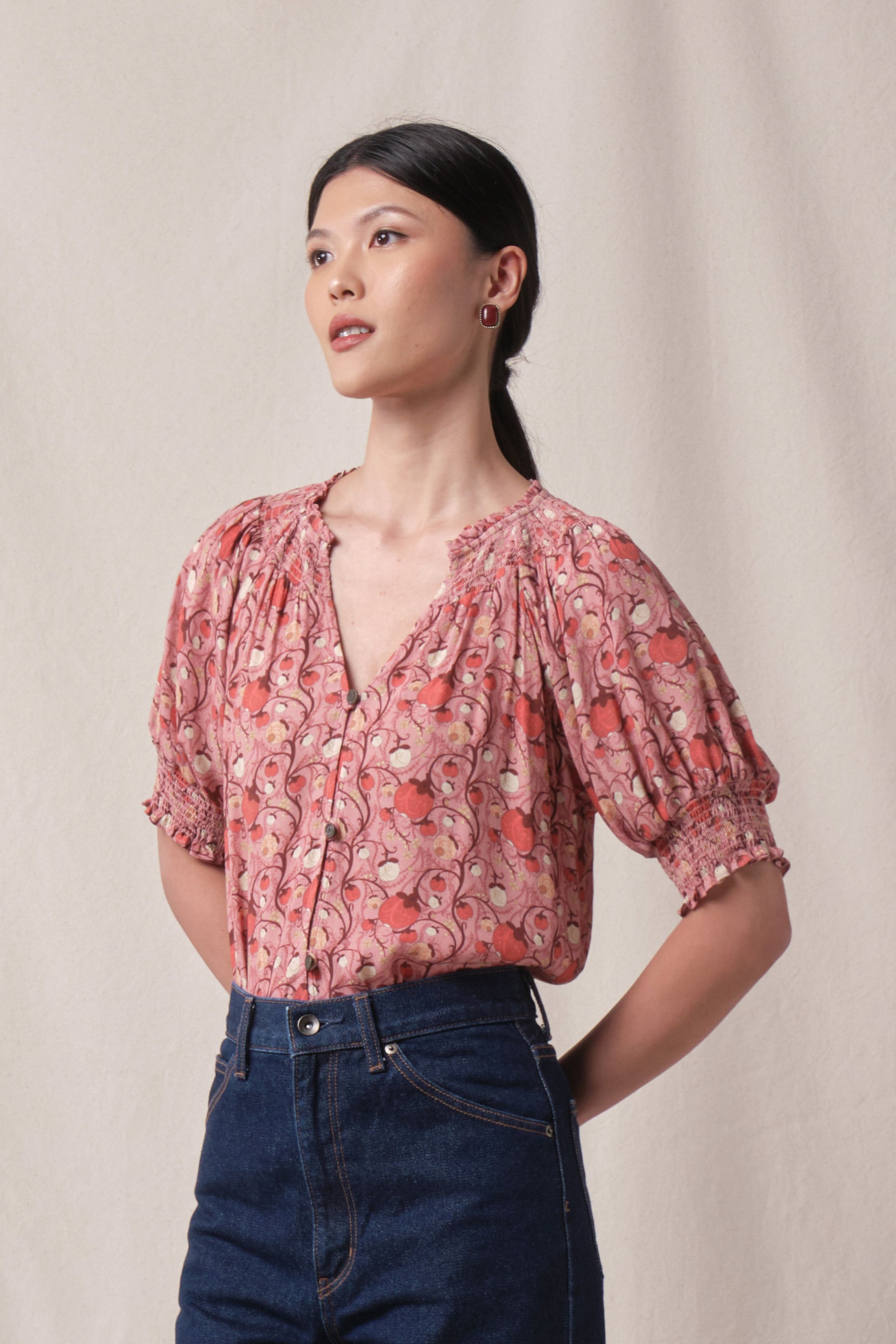 MADDY Top in Pink Manggis