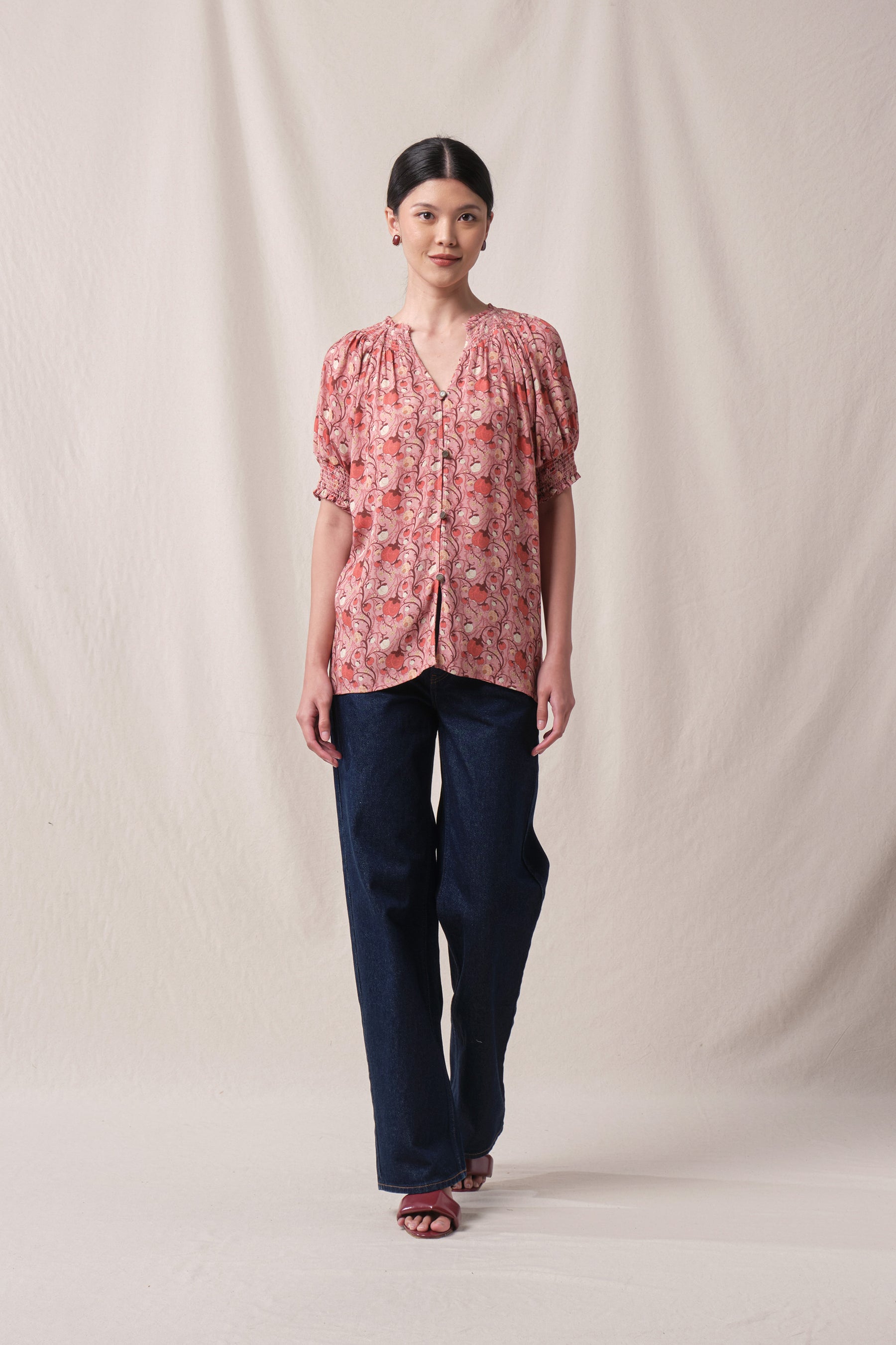 BUNDLING: Maddy Top in Pink Manggis and Taylor Skirt in Pink Manggis