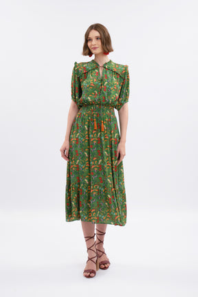 MALI Dress in Green Maros