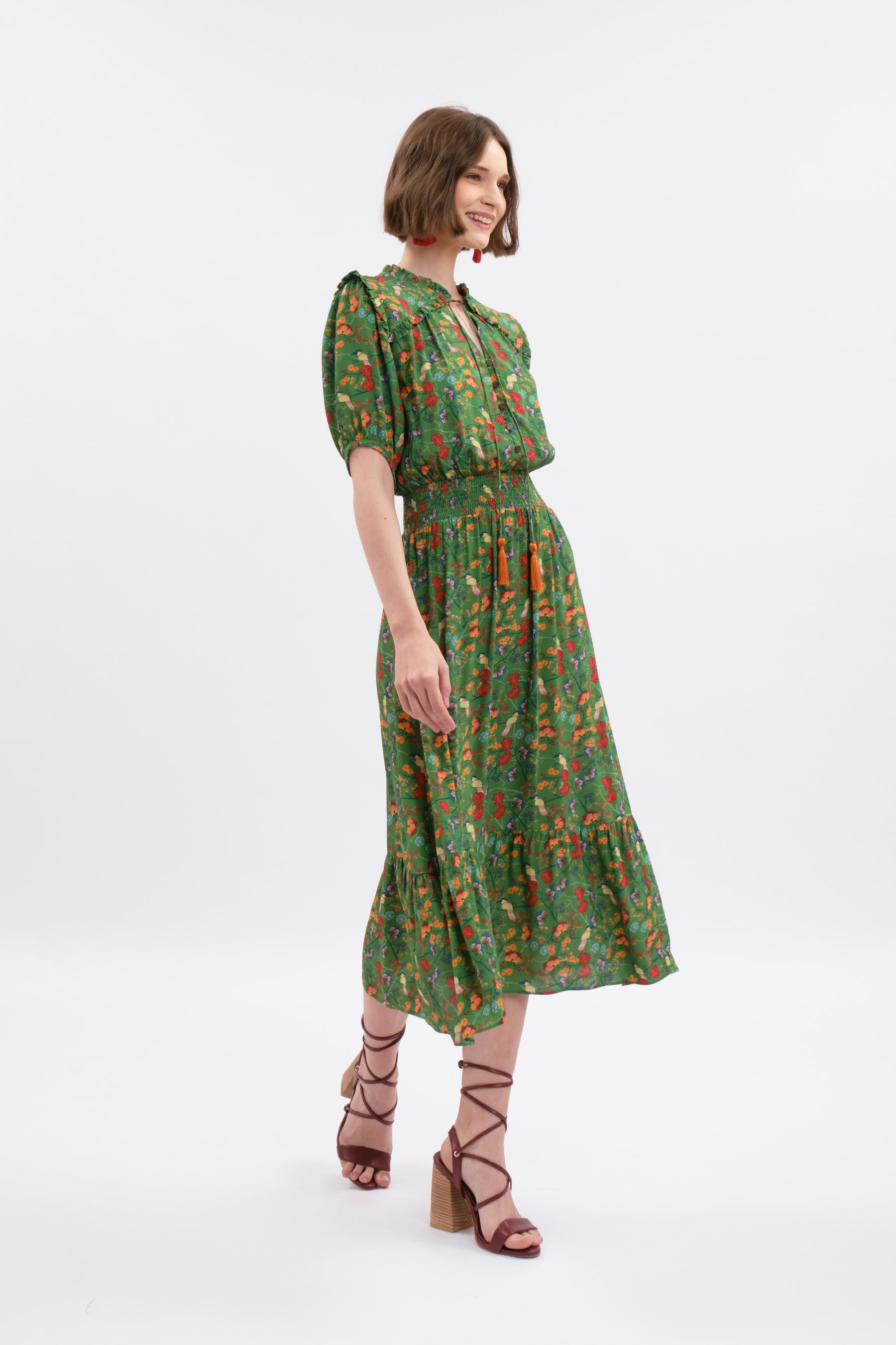 MALI Dress in Green Maros