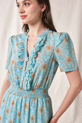 MARNIE Dress in Blue Mentari