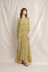 MAYLA Dress in Yellow Cassia