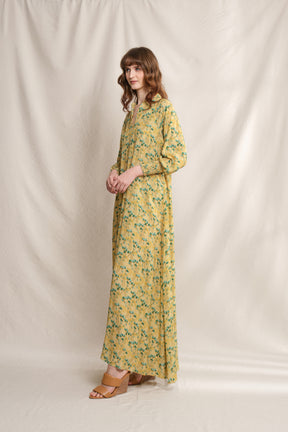 MAYLA Dress in Yellow Cassia